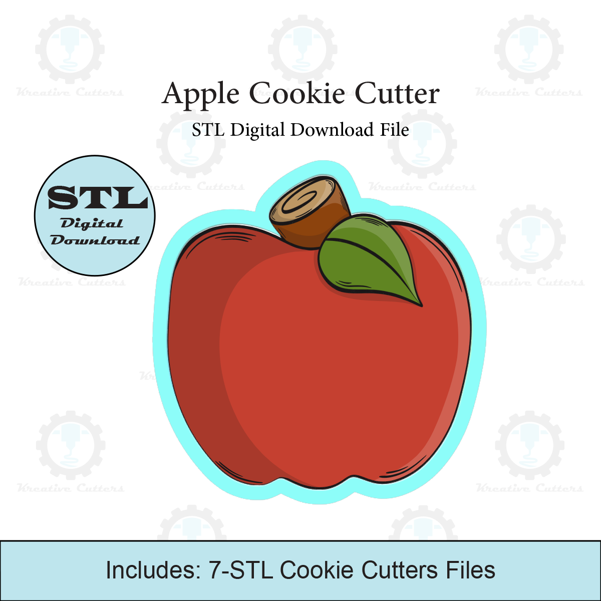 Apple Cookie Cutter | STL File
