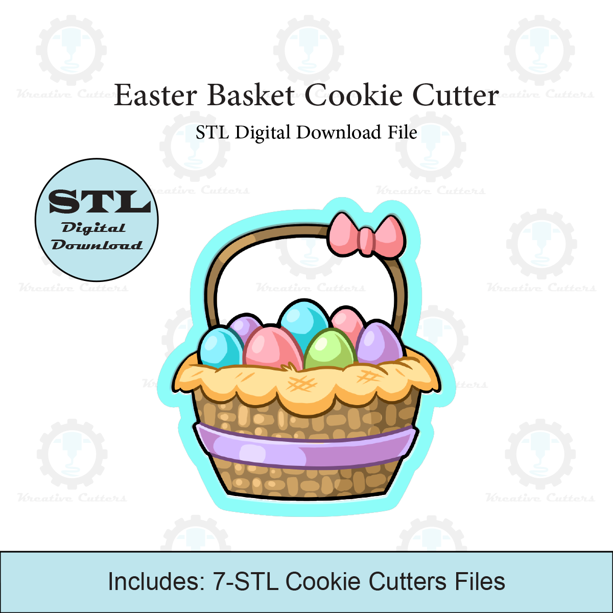 Easter Basket Cookie Cutter | STL File