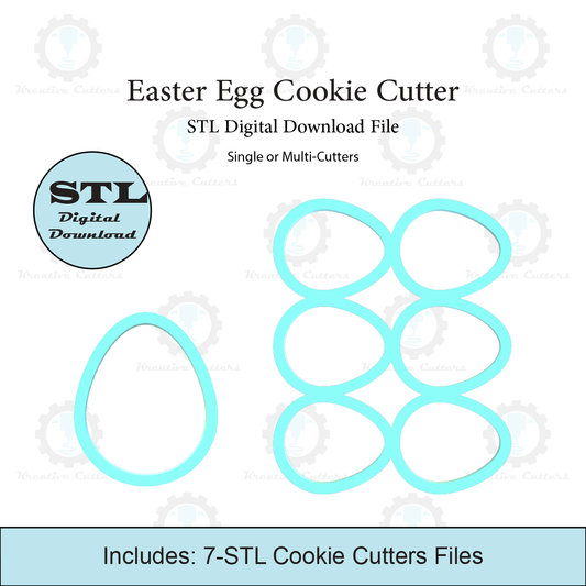 Easter Egg Cookie Cutter | Multi Cutter | STL File