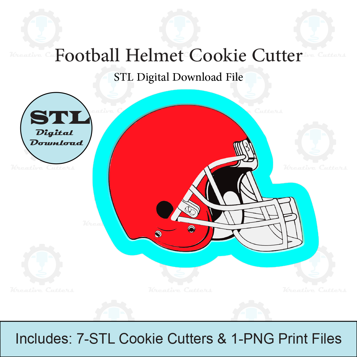 Football Helmet Cookie Cutter | STL File