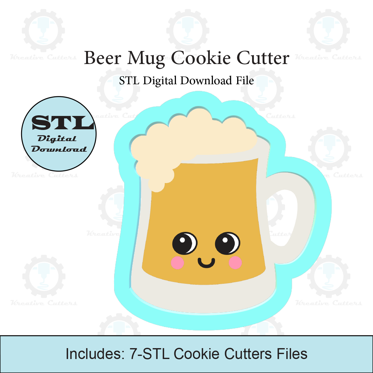 Beer Mug Cookie Cutter | STL File