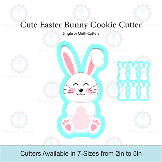 Cute Easter Bunny Cookie Cutter | Multi Cutter