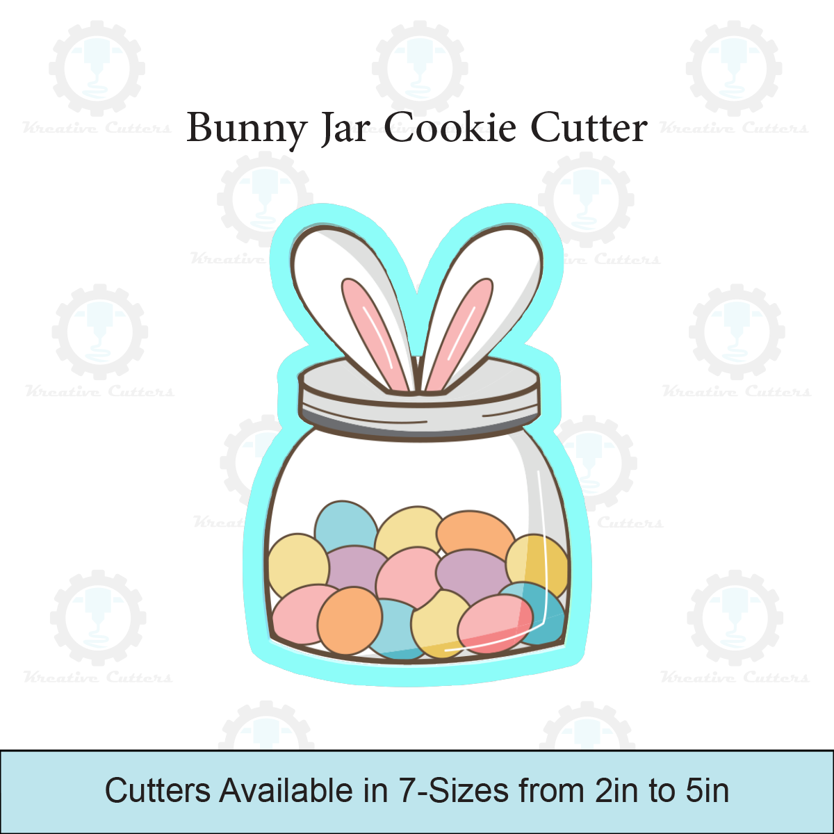 Bunny Jar Cookie Cutter