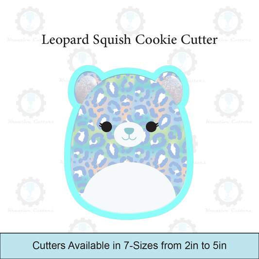 Blue Leopard Squish Cookie Cutters