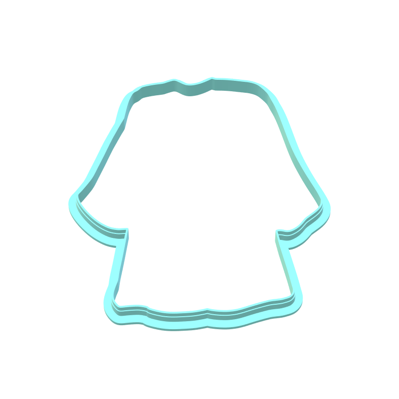Graduation Gown Cookie Cutter | STL File