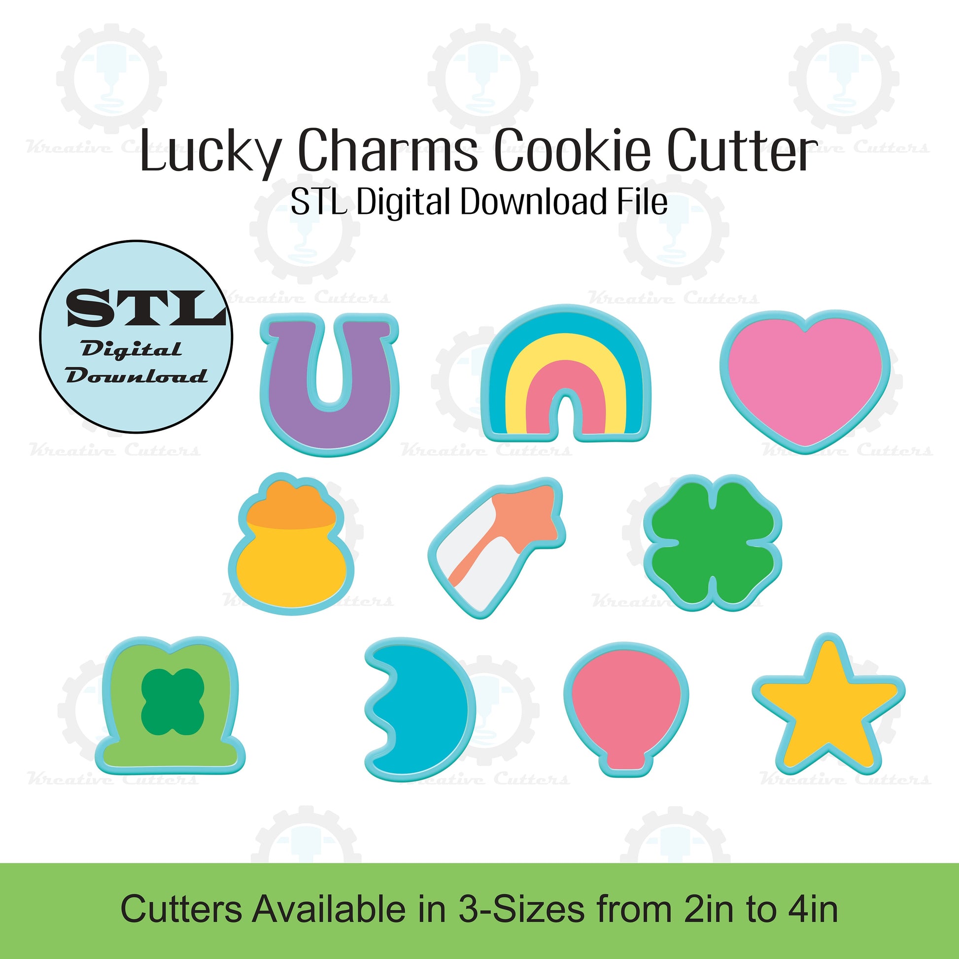Lucky Charms Cookie Cutter | STL File