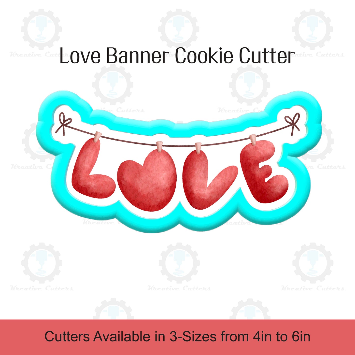 Love Banner Cookie Cutter