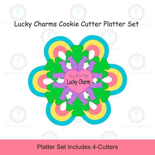 Lucky Charms Cookie Cutter Platter Set | 4-Cutters