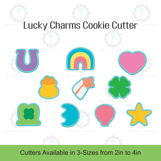 Lucky Charms 3d printed Cookie Cutter Set.