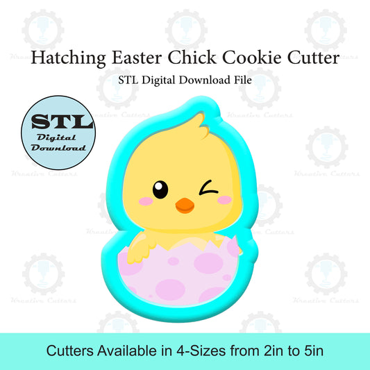 Hatching Easter Chick Cookie Cutters | STL File