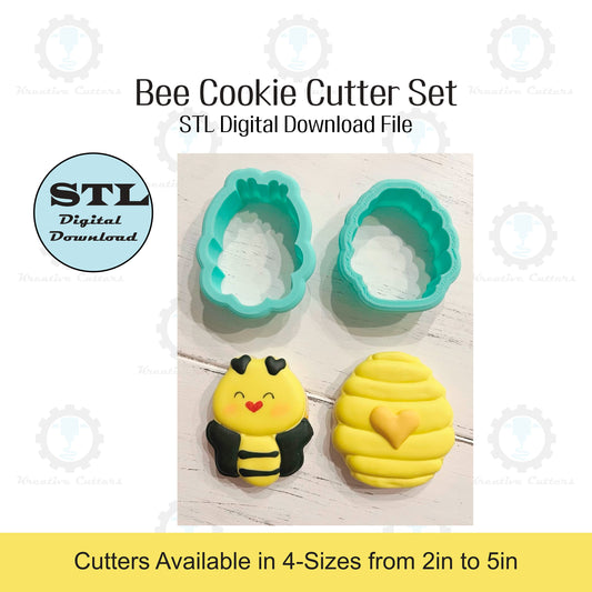 Bee Cookie Cutter Set | STL File