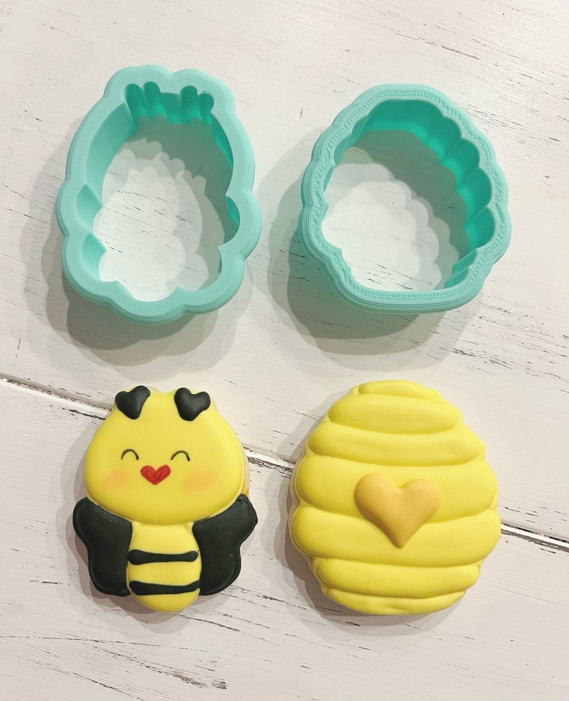 Bee 3d printed Cookie Cutter Set.