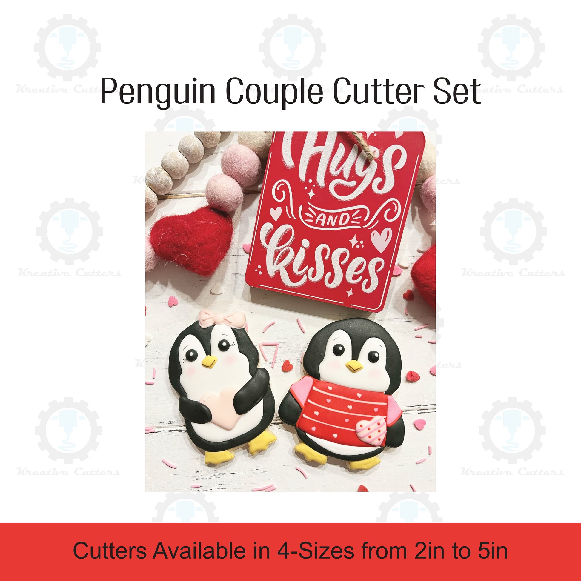 Penguin Couple Cookie Cutter Set