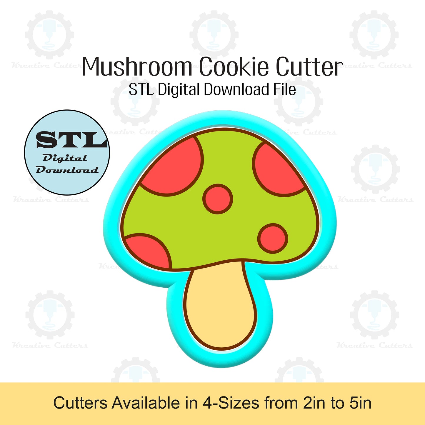 Mushroom Cookie Cutter | STL File