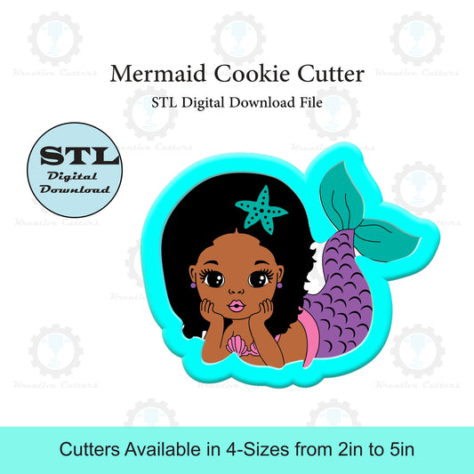 Mermaid Cookie Cutter | STL File